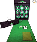 Large Premium Golf Short Game Practice Indoor/Outdoor Chipping and Pitching Net with True Auto Ball Return, 9 Holes of Golf, Tic-Tac-Toe and More!
