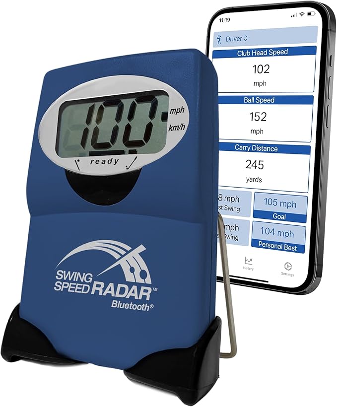 Golf Training Tool - Accurate Club Speed Measurement 20-200 MPH - Portable Doppler Radar for Distance & Consistency Training - US Made