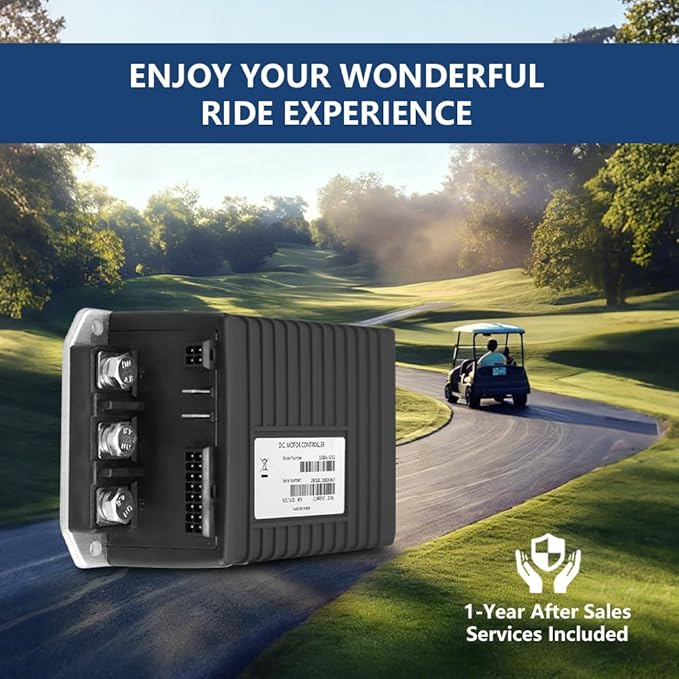 1510A-5251 Golf Cart Motor Controller, 48V 250A Speed Controller for Club Car DS & Precedent (2000-2009), Electric Controllers Compatible with Curtis, MCOR Throttle Type, 102806201, IQ System