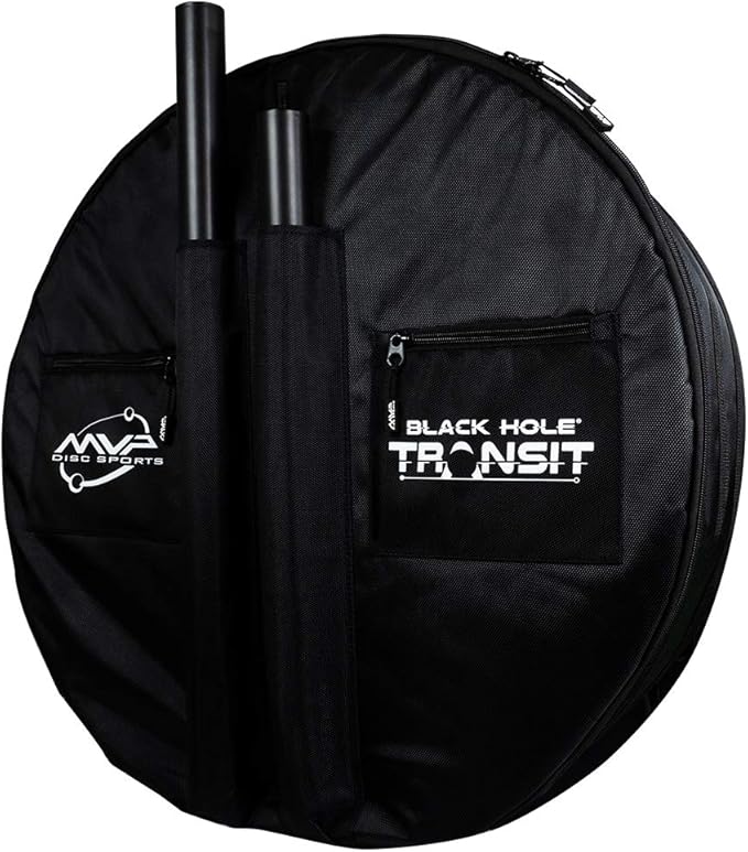 MVP Disc Sports Black Hole Lite 24-Chain Disc Golf Basket with Transit Bag