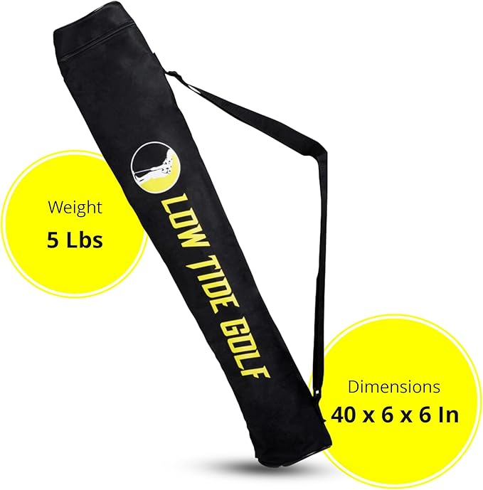 Set - America's Best Outdoor Beach Putting Game - Mini Golf on The Beach - Durable, Convenient, and Weatherproof - 2 Putters, 2 LTG Regulation Cups, Flags, Travel Bag, 6 Golf Balls