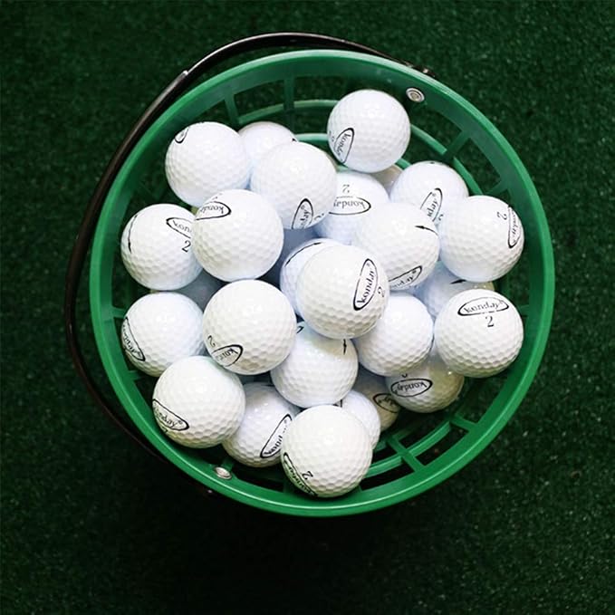 ZLY Golf Ball Basket, Golfball Container with Handle Ball Holder Contain Stadium Accessories