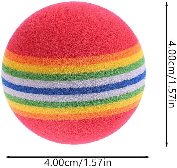 20Pcs Rainbow EVA Golf Training Balls Soft Practice Balls for Indoor Outdoor Golf Swing Training