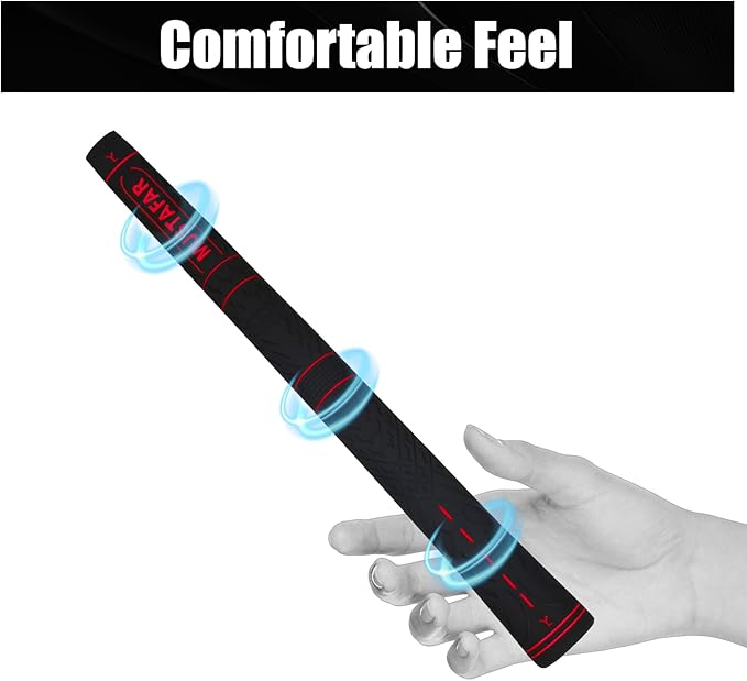 MUSTAFAR Premium Rubber Midsize Golf Grips 13 Pack -Enhanced Traction and Comfortable,Durable Golf Club Grips 4 colors Available