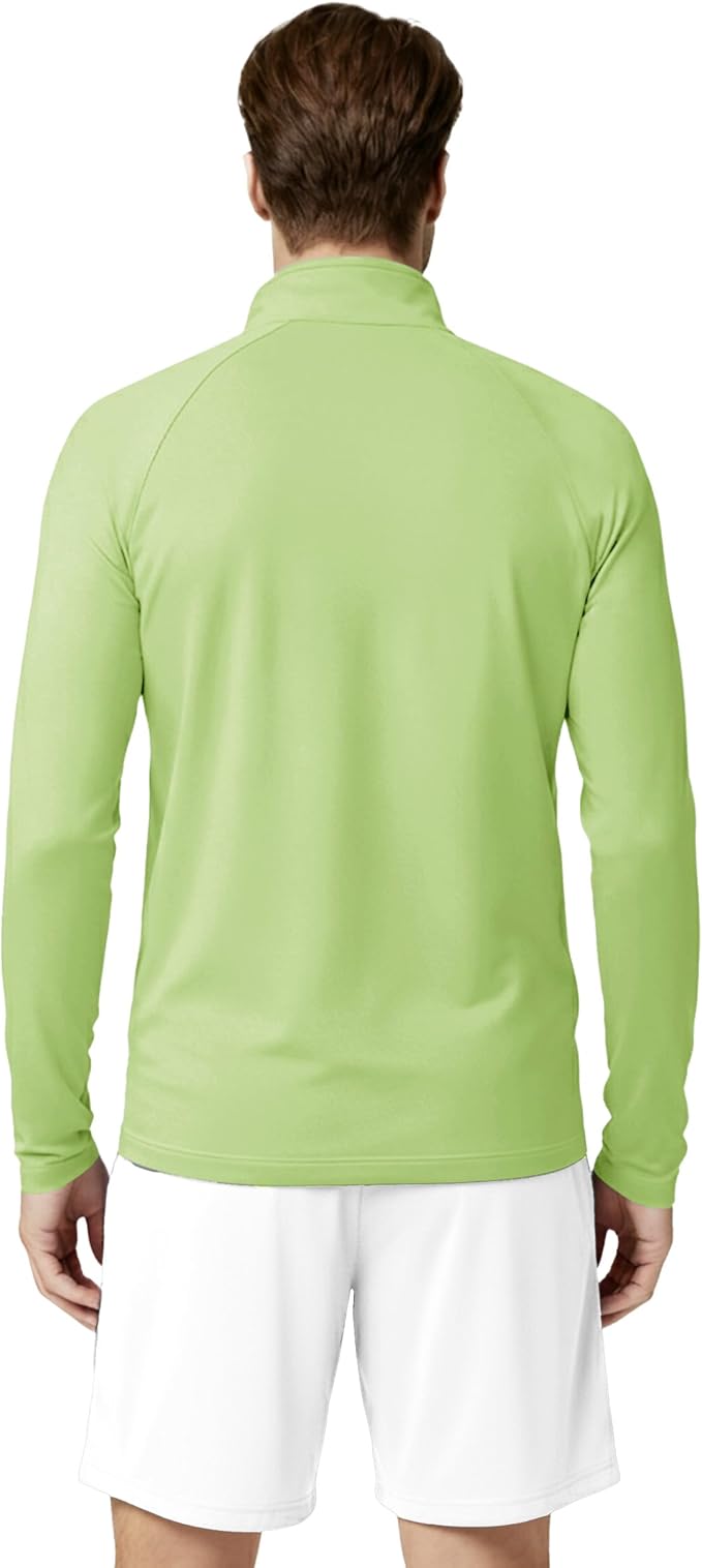 Boladeci Men's UPF 50+ Sun Shirts 1/4 Zip Long Sleeve SPF UV Protection Lightweight Quick Dry Quarter Zip Golf Shirts
