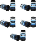 10 Pcs Golf Ferrules,Golfing Club Ferrules Colorful Golfing Iron Ferrules Fit 0.35Inch Tapered Steel Shafts