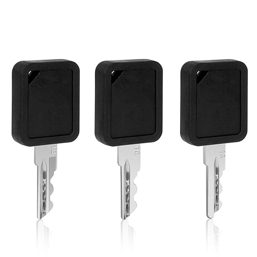3 Pack Club Car Replacement Golf Cart Key 1A,1B and 1C