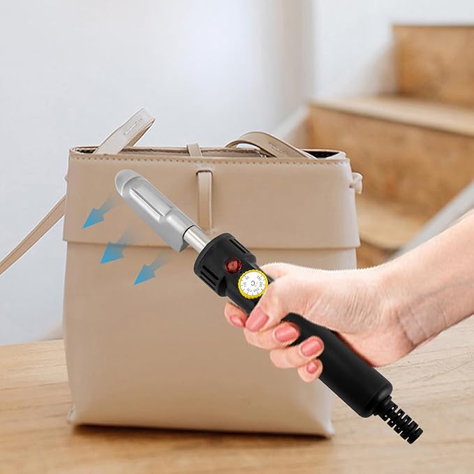 Electric Leather Iron, 110V 120W Portable Mini Iron 50-350℃ Adjustable Handy Heat Press Small Irons for Leather Clothe Shoes Bags