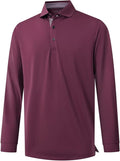 Mens Polo Shirts Short and Long Sleeve Casual Solid Stylish Dry Fit Performance Designed Collared Golf Polo Shirts for Men
