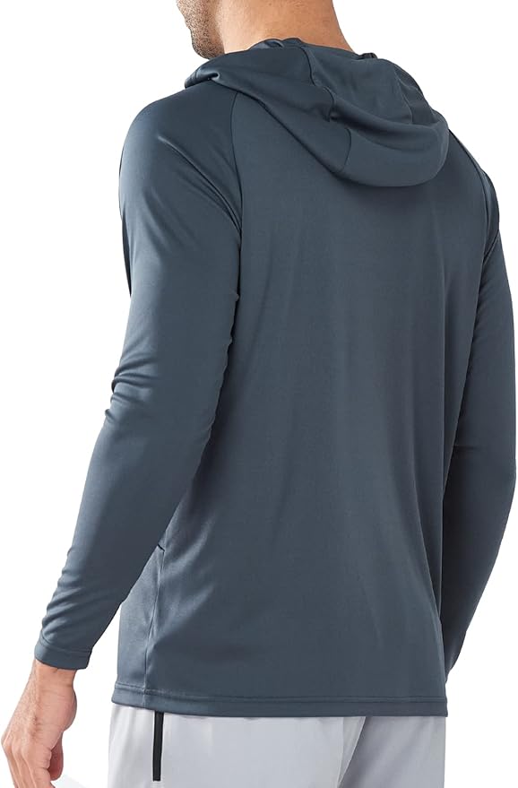 NORTHYARD Men's UPF 50+ Hoodie Shirts Long Sleeve Sun Protection Fishing Swim Beach UV SPF Rash Guard Quick Dry Lightweight