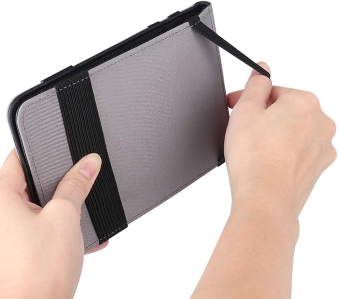 Golf Scorecard Holder & Yardage Book Cover, Golf Accessories Black Premium Leather Yardage Book Holders Cover