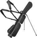 Golf Bag Lightweight Carry Bag, Dual Strap Golf Stand Bag with 6 Pockets, Lightweight Small Golf Bag for a Few Clubs and Rain Cover Hood