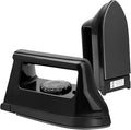 Mini Iron for Crafts and Quilting - Travel and Household Electric Heat Press Machine for Sewing Supplies (Black)