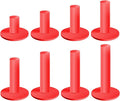 Rubber Golf Tees for Mats & Indoor Golf Simulators - 8 Pack Mixed Size for Driving Range & Indoor and Outdoor Golf Hitting Mats (US Sizes, 8 Sizes)