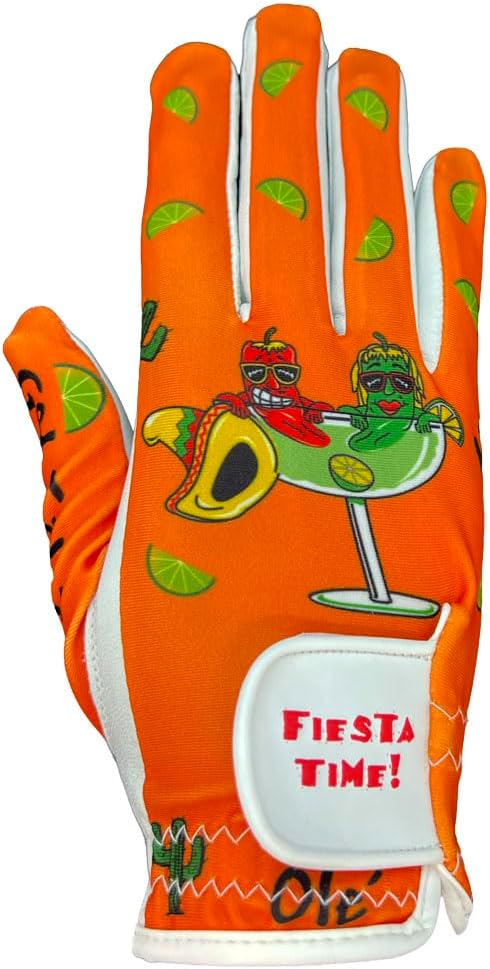 Giggle Golf Women's Golf Glove - Adjustable Strap, Left Hand Gloves for Women