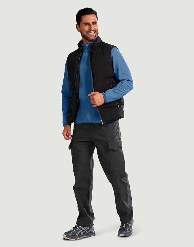 G Gradual Mens Quarter Zip Pullover Fleece with 2 Zipper Pockets Long Sleeve Golf Shirt Winter Athletic Sweater Lightweight