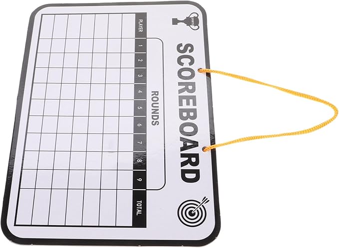 TOYANDONA 1Set Multi Use Golf Score Writing Board Double Sided Dry Erase Scoreboard for Golf Training and Score Tracking Durable User Friendly Design for All Ages