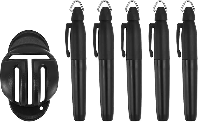 PATIKIL Golf Ball Line Marker Tool, Golf Ball Alignment Marking Tool Golf Ball Liner with Line Marker Stencil for Ball Markers