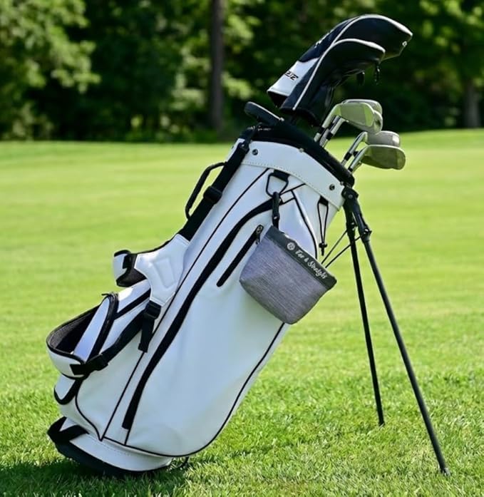 FAR&STRAIGHT Golf Club & Ball Cleaning Pouch – Soft Microfiber Interior for Gentle Cleaning – Clip-On, Waterproof Bag