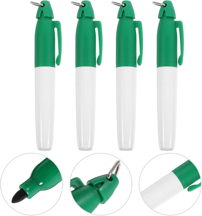 4pcs Golf Ball Line Marker Pens Portable Reusable Golf Alignment Tool Lightweight Plastic Marker for Precise Ball Identification and Versatile Line Marking Course