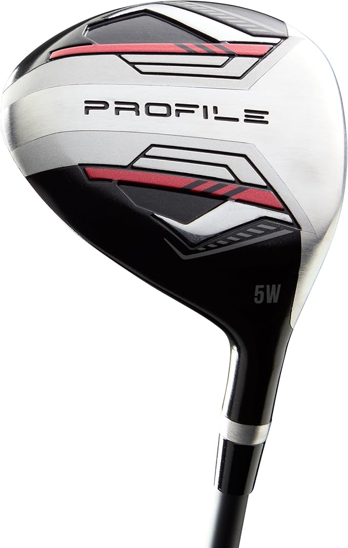 Wilson Senior Profile Complete Golf Set with Cart Bag - Right Hand, Senior, Red/Black/Silver