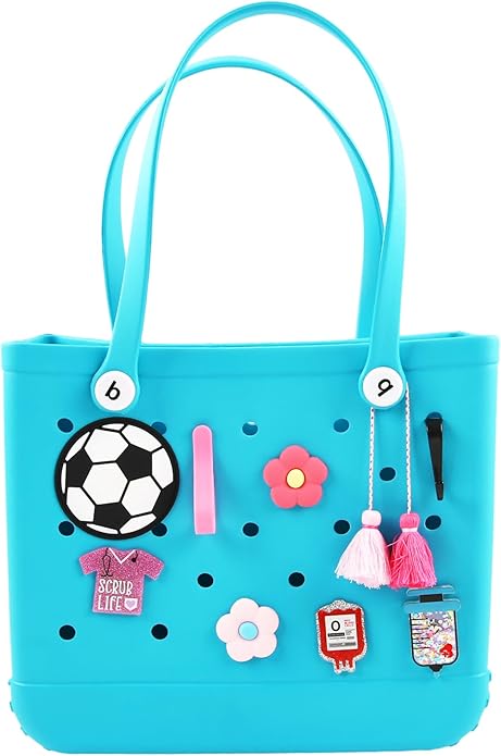 Acrylic Decoration Accessory for Bogg Bag and Simply Southern Tote,Insert Bag Charm for Beach Handbag Tote Bag