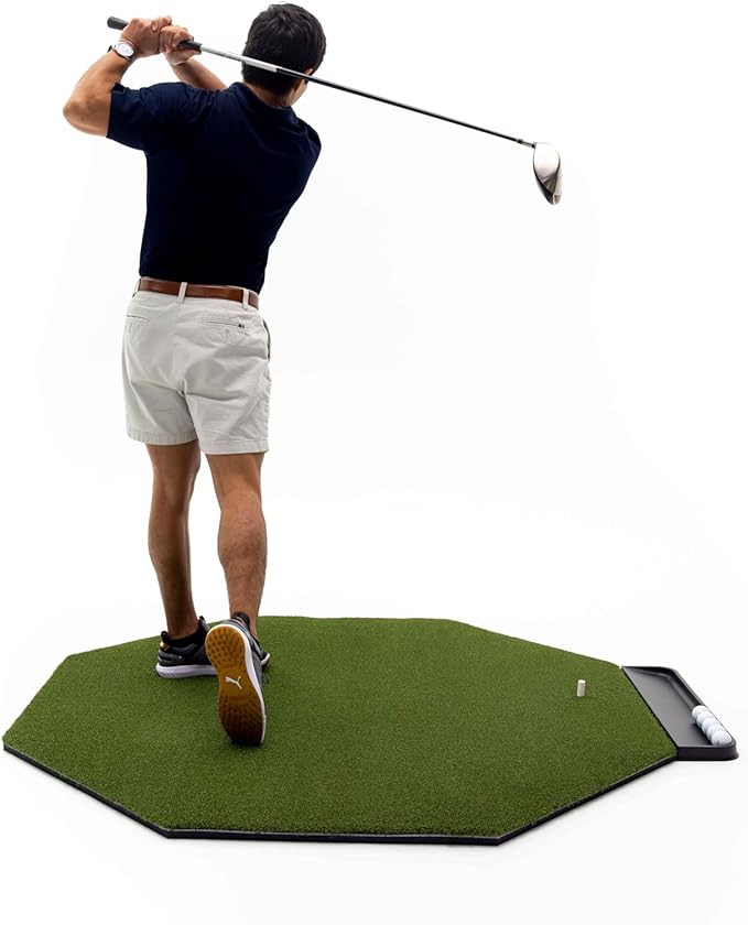 Dura-Pro Premium Turf Indoor/Outdoor Golf Mat. Bonus Tray + 3 Tees