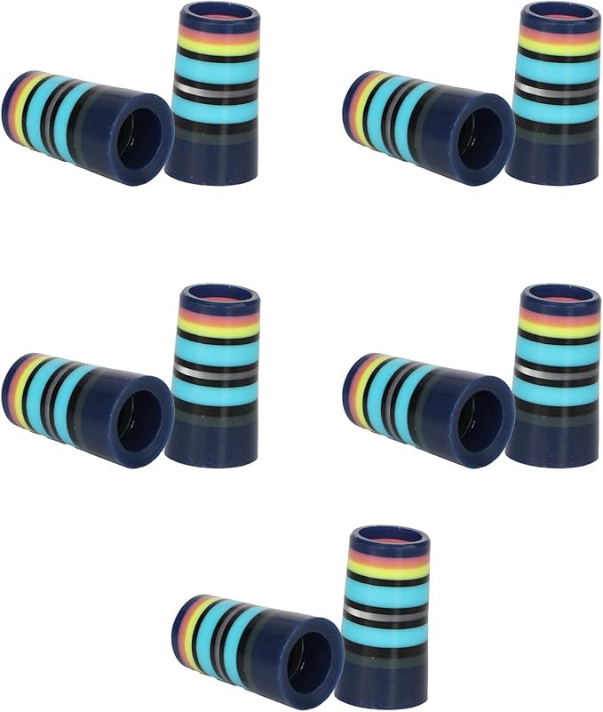 10 Pcs Golf Ferrules,Golfing Club Ferrules Colorful Golfing Iron Ferrules Fit 0.35Inch Tapered Steel Shafts