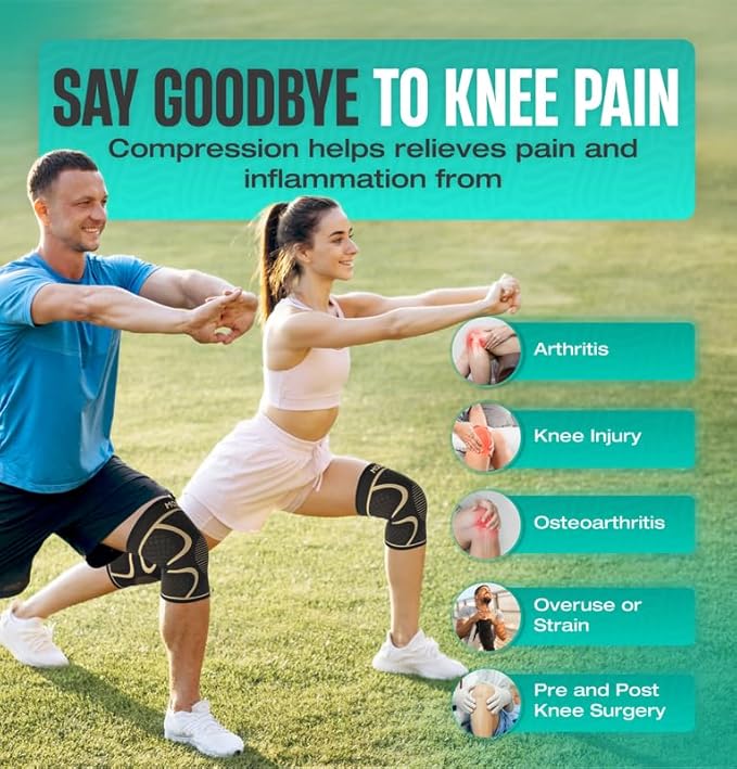 Modvel 2 Pack Elbow Brace - Golfer's Elbow Compression Sleeve Support for Joint Pain Relief, Recovery, Tendonitis Braces, Tennis Elbows Brace For Men & Women, Workout & Weightlifting Arm Wrap