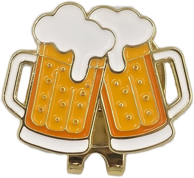 Funny & Unique Golf Ball Markers with Hat Clip – Food & Fun Icons – Perfect Golf Accessories & Gifts