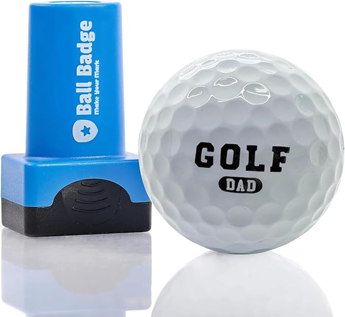 Ball Badge - Golf Ball Stamp (The Icon Series), Golf Ball Marker, Reusable Golf Ball Marking Tool to Identify Golf Balls