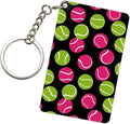 Golf Keychains Rectangular Acrylic Keychain Daily Key Ring Car Key Fob Holder 2X3 Inch