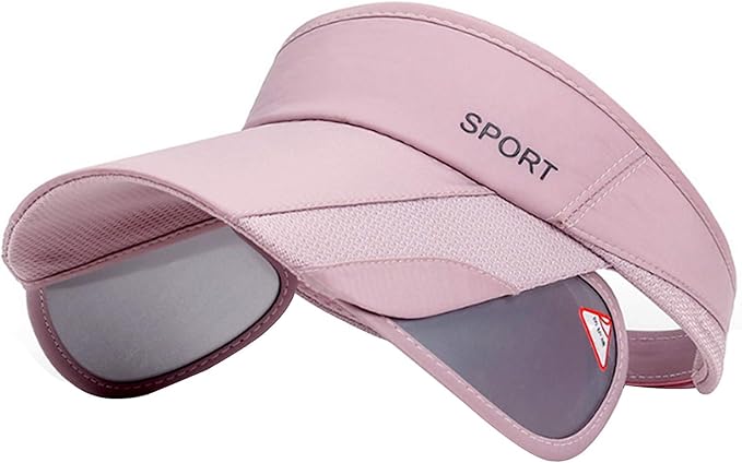 Summer Sun Visor Hat - Women Adjustable Golf Cap with Retractable Brim, UV Protection Beach/Tennis Sport Hat