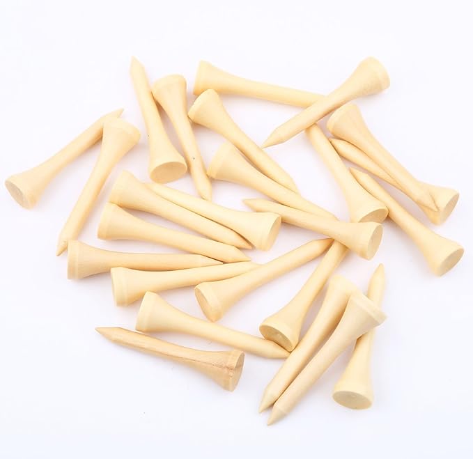 Acouto Wooden Tees 100pcs 1 Pack - Colored Bulk Tee On Course Accessories