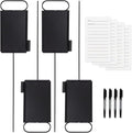 4 Pcs Closest to The Pin Marker - Golf Metal Proximity Marker with 50 Sheets Cards and 4 Pens, Stainless Steel Golf Marker Golf Signs for Long Drive Putting Competition