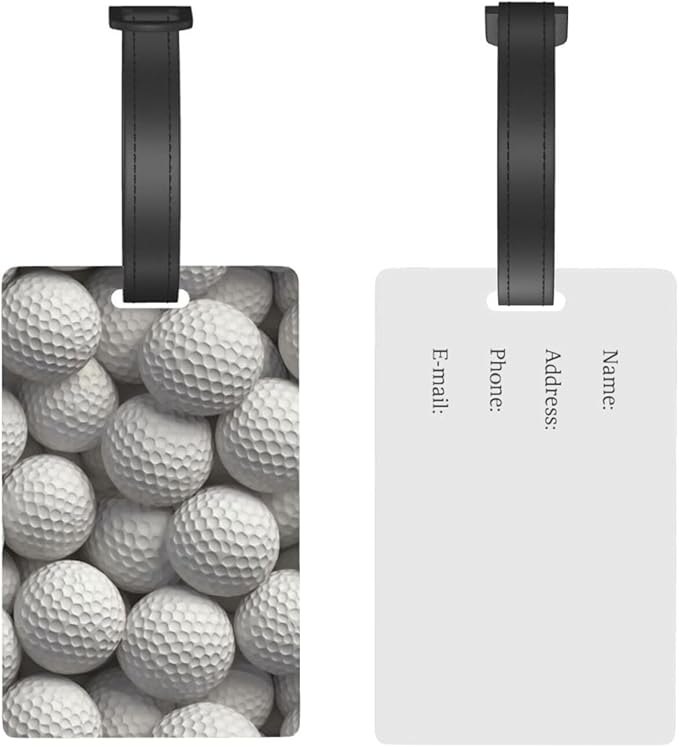 Golf Luggage Tag Suitcase Identify Labels Personalized Travel Bag Tag 2.5X4.1Inch