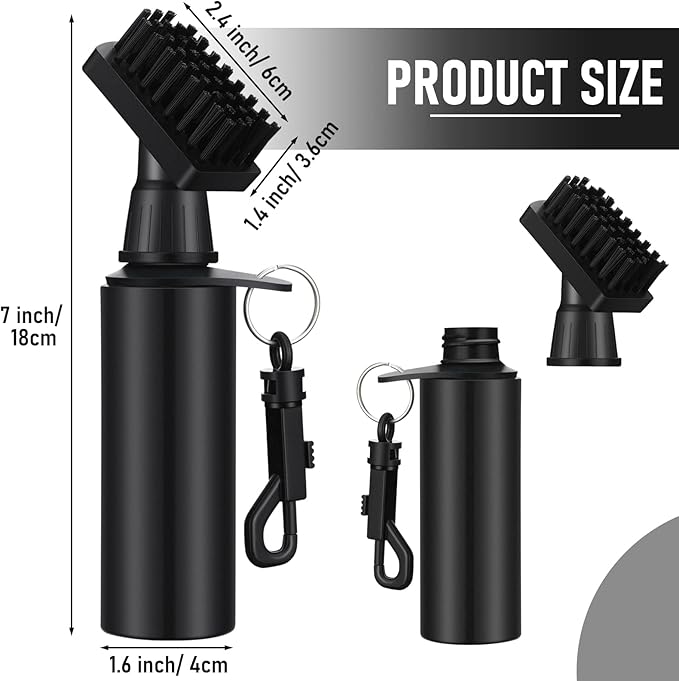 2 Pack Club Cleaner Groove Tube Golf Brush With Leakproof Reservoir, Squeeze Bottle for Easy Cleaning, 7 Inches Tall