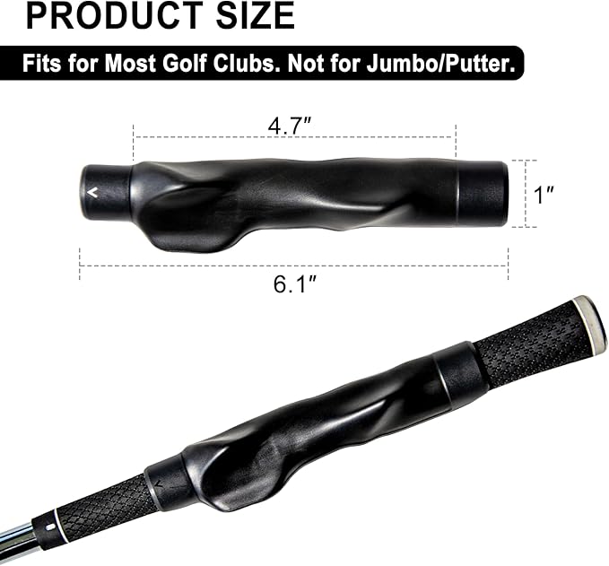 Golf Grip Trainer, Grip Trainer for Golf Clubs - Right Hand Golf Training Aid with Ergonomic Design, Corrects Golf Grip Posture and Improves Swing Accuracy