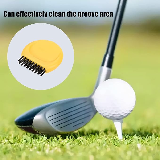 20 Pcs Golf Club Groove Cleaner Pocket Golf Club Groove Brush, Golf Club Groove Cleaning Tool Mini Golf Club Brushes for Cleaning Golf Heads Golf Balls and Shoes