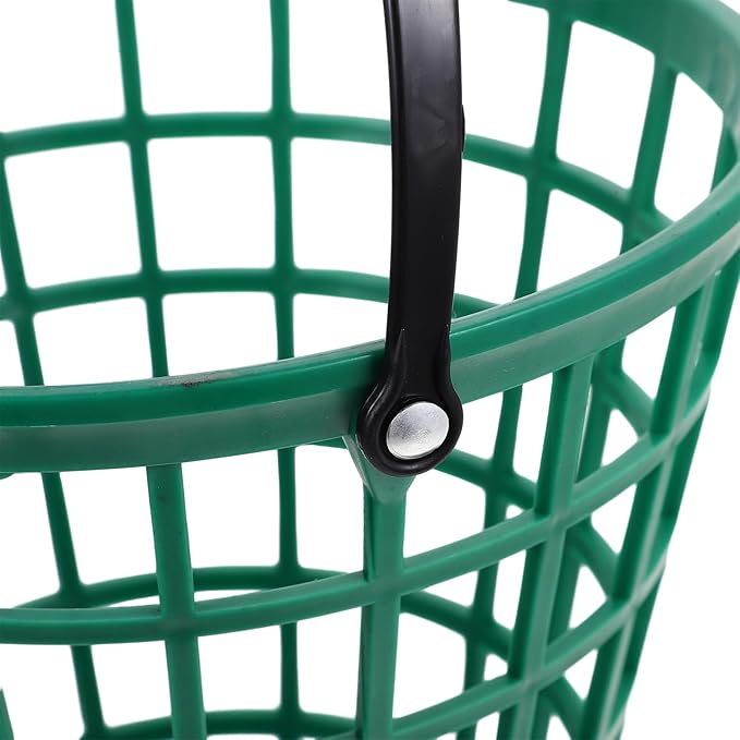 1pcs Golf Ball Basket,Plastic Golf Ball Bucket Golfball Storage Container with Handle for Outdoor Sport Stadium Accessories,75pcs Ball
