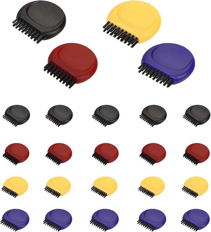 20 Pcs Golf Club Groove Cleaner Pocket Golf Club Groove Brush, Golf Club Groove Cleaning Tool Mini Golf Club Brushes for Cleaning Golf Heads Golf Balls and Shoes