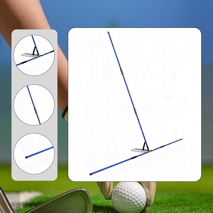 Colaxi Golf Alignment Sticks Holder, Practice Rod Correct Posture Golfer Golf Training Auxiliary Tool for Yard