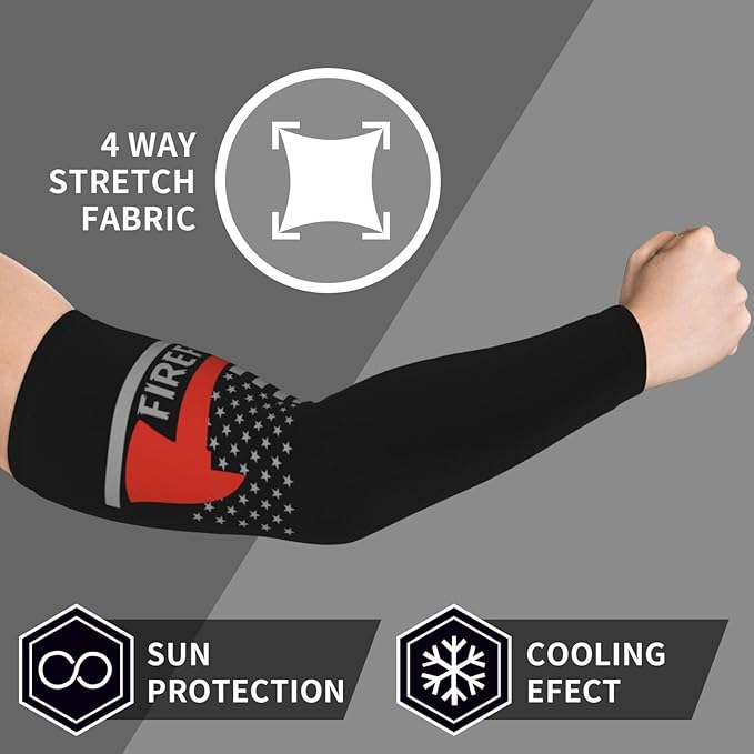 Flag Arm Sleeves Filipino Flag Compression Arm Sleeves for Men Women Tattoo Cover Up Cooling Arm Sleeve 1 Pair