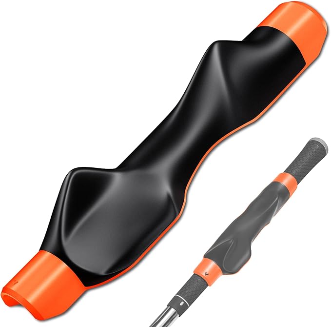 Golf Grip Trainer, Grip Trainer for Golf Clubs - Right Hand Golf Training Aid with Ergonomic Design, Corrects Golf Grip Posture and Improves Swing Accuracy