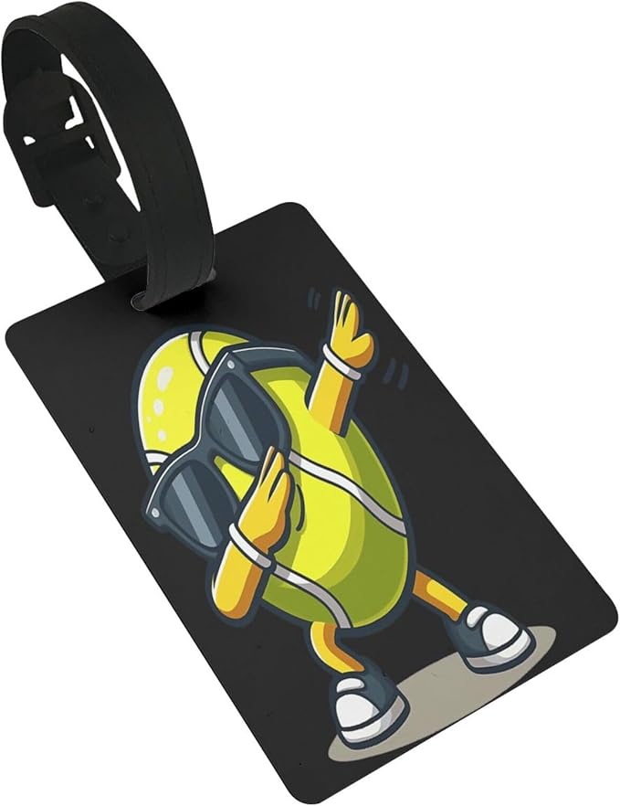 Tennis Balls Luggage Tag Suitcase Identify Labels Personalized Travel Bag Tag 2.5X4.1Inch