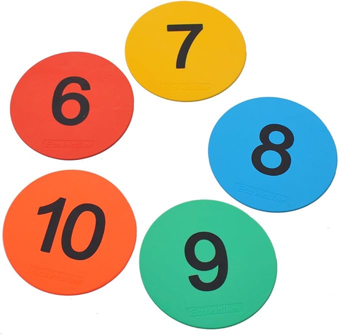 8inch Numbered Floor Spot Markers