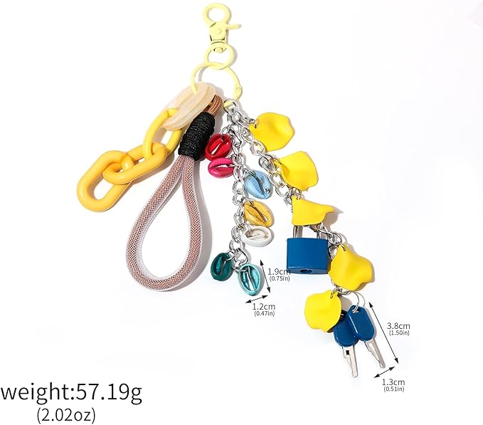 Tote Bag Purse Charms for Handbags - Cute Keychain, Y2K Rope Key Chain Accessories - Designer Jewelry Gift for Women