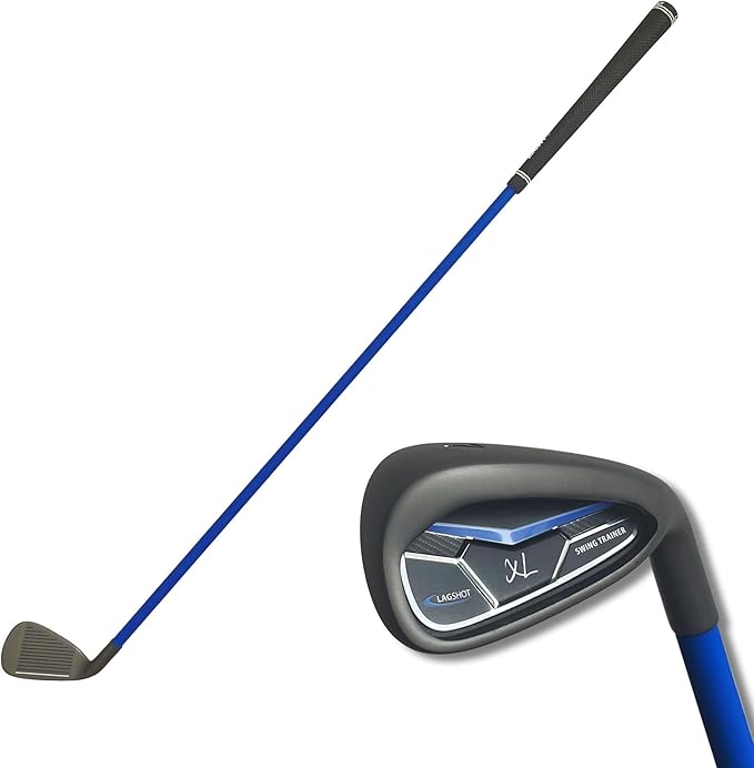 Lag Shot XL 7 Iron Swing Trainer for Taller Men – Longer, Flexible Shaft Designed for Height & Strength | Groove Tempo, Lag & Timing | Build a Whippy, Powerful Swing for Better Distance & Accuracy