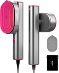 Travel Steamer for Clothes,Handheld Portable Steamer for Clothes,2-in-1 Garment Steamer for Clothes with 10s Fast Heat-Up,Rotatable Head 1200W,110-120V Purple for Travel,Office&Home,Red