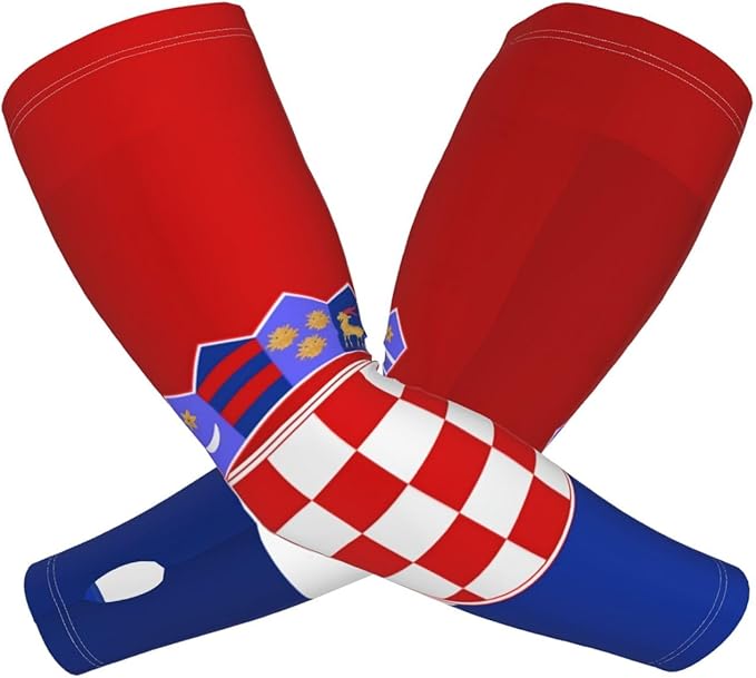 Cute Flag Arm Sleeves Cooling Sun Protection Sports Flag Sleeves for Men Women